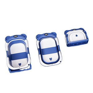 Ensemble de <span class=keywords><strong>baignoire</strong></span> pliable carrée portable pour tout-petits, en TPE et PP, avec coussin, thermomètre et fonctionnalités pliables, <span class=keywords><strong>à</strong></span> prix abordable - Product Image 3