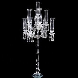 Candelabro in <span class=keywords><strong>Cristallo</strong></span> a 9 Bracci per Matrimoni, <span class=keywords><strong>Centrotavola</strong></span> Nuziale in Vendita - Product Image 1