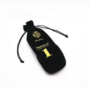 Bolsa de Terciopelo Suave con Logotipo Personalizado, Bolsa de Regalo de Lujo para Relojes y Botellas de Vino, Bolsa de Embalaje para Joyería con Cordón - Product Image 4