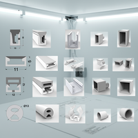Tube néon LED en silicone souple lumineux, bande lumineuse flexible à fixation par boucle, sans zone sombre T1010A