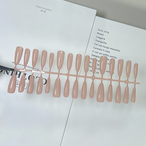 Armadura tejida a mano 30 piezas venta al por mayor parche de manicura ovalado desnudo puro se puede separar - Product Image 4