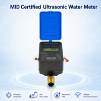 Compteur d'eau intelligent M-Bus 4G LoRaWAN RS485 à ultrasons, mesure en gallons/litres, lecteur numérique de débit d'eau IoT