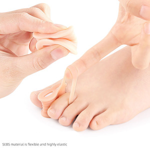 Nuovo Design Soft SEBS Gel Hallux Valugs ortotico Toe separatore, punta sovrapposizione pollice <span class=keywords><strong>ortopedico</strong></span> anello di correzione con EVA distanziatore - Product Image 3