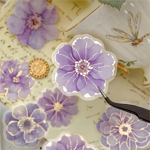 สติกเกอร์ PET แบบปั๊มร้อน 40 ชิ้นต่อแพ็คเกจ ลายดอกไม้และลวดลาย<span class=keywords><strong>ดอกไม้</strong></span> พร้อมตกแต่งแบบผสมสีน้ำ - Product Image 3