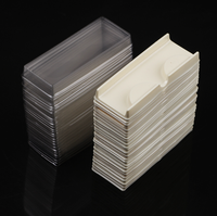 Plateaux à cils en gros, support transparent en plastique pour cils, compatible avec les boîtes d'emballage pour cils en vison, palettes pour cils