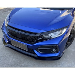 ชุดแต่งรอบคันสำหรับ Honda Civic SI Hatchback ปี 2016-2021 ชุดแต่งกันชนหน้า Honda Civic ลายคาร์บอนไฟเบอร์ สไตล์ Splitter อุปกรณ์ตกแต่งรถยนต์ - Product Image 4