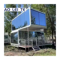Maison en conteneur préfabriquée mobile moderne et écologique à 2 étages Capsule Apple Cabin pour hôtel et bureau