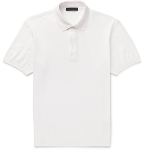 Chemises décontractées pour hommes à col montant, en maille unie, en sergé polyester/coton, à manches courtes, coupe classique, respirantes, avec logo frontal, unies - Product Image 4