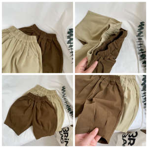 Vêtements de travail décontractés en coton sergé pour enfants, shorts et pantalons longs pour garçons - Product Image 2