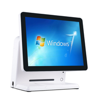 Nouvel écran tactile capacitif LCD rétroéclairé tout-en-un de 15,6 pouces, 10 points multi-touch, USB 2.0, pour magasin de détail, restaurant, supermarché