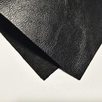 Noir 0.9MM d'épaisseur de haute qualité lisse Fine peau de mouton motif PU tissu en cuir synthétique utilisé pour sac à main, matériau de siège de voiture
