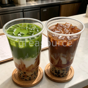 ชาไทยพลาสติกขนาด 1000 มล. แบบจำลองรักษ์โลก 2 แบบ สำหรับชานมไข่มุก ทาปิโอก้า โบบา เครื่องดื่มพรีเมียม ของตกแต่งร้านกาแฟ โชว์อาหาร - Product Image 5
