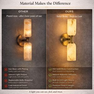 <span class=keywords><strong>Applique</strong></span> da Parete in Alabastro con <span class=keywords><strong>Doppia</strong></span> <span class=keywords><strong>Luce</strong></span>, Lampada da Parete Moderna in Marmo Naturale Spagnolo per Camera da Letto e Hotel, <span class=keywords><strong>Applique</strong></span> da Parete in Alabastro per Vanità - Product Image 4