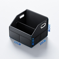 Boîte de rangement pliable pour coffre de voiture en cuir de luxe MB, 1 à 3 compartiments, accessoires intérieurs de voiture personnalisés en gros