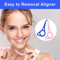 Crochet d'extraction d'appareils orthodontiques, outil dentaire, outil de retrait de l'aligneur d'appareil orthodontique, matériau de qualité alimentaire non toxique, vente en gros