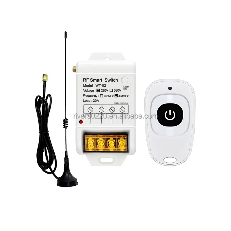 220V/380V 433mhz rf wireless transmitter module and receiver control remote switch wireless for water pump spray