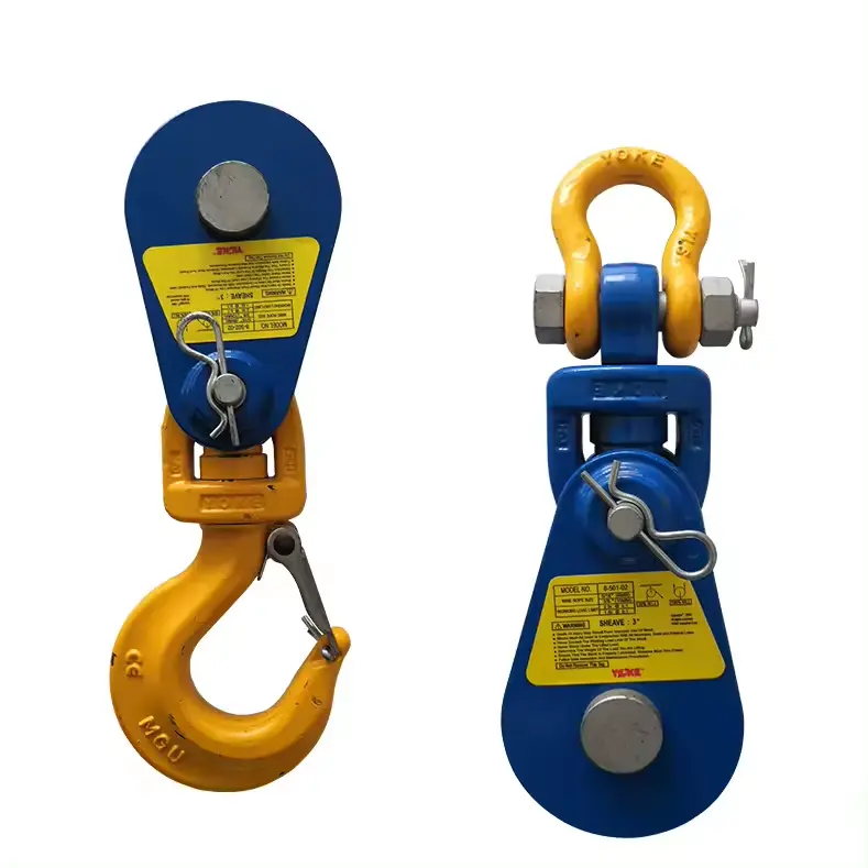 H419 High Load Shackle Type Snatch Crane Snatch Pulley Block with Hook