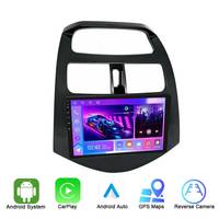 Écran de voiture Rhythm Premium 9 pouces IPS Android 11 tactile 1280x720 HD Carplay, mise à niveau de luxe pour Chevrolet Chevy Spark 2011-2014