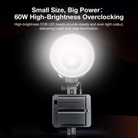 Lampu Video terus menerus LED warna untuk Studio foto & perekam Video dioperasikan baterai TikTok & ponsel kompatibel
