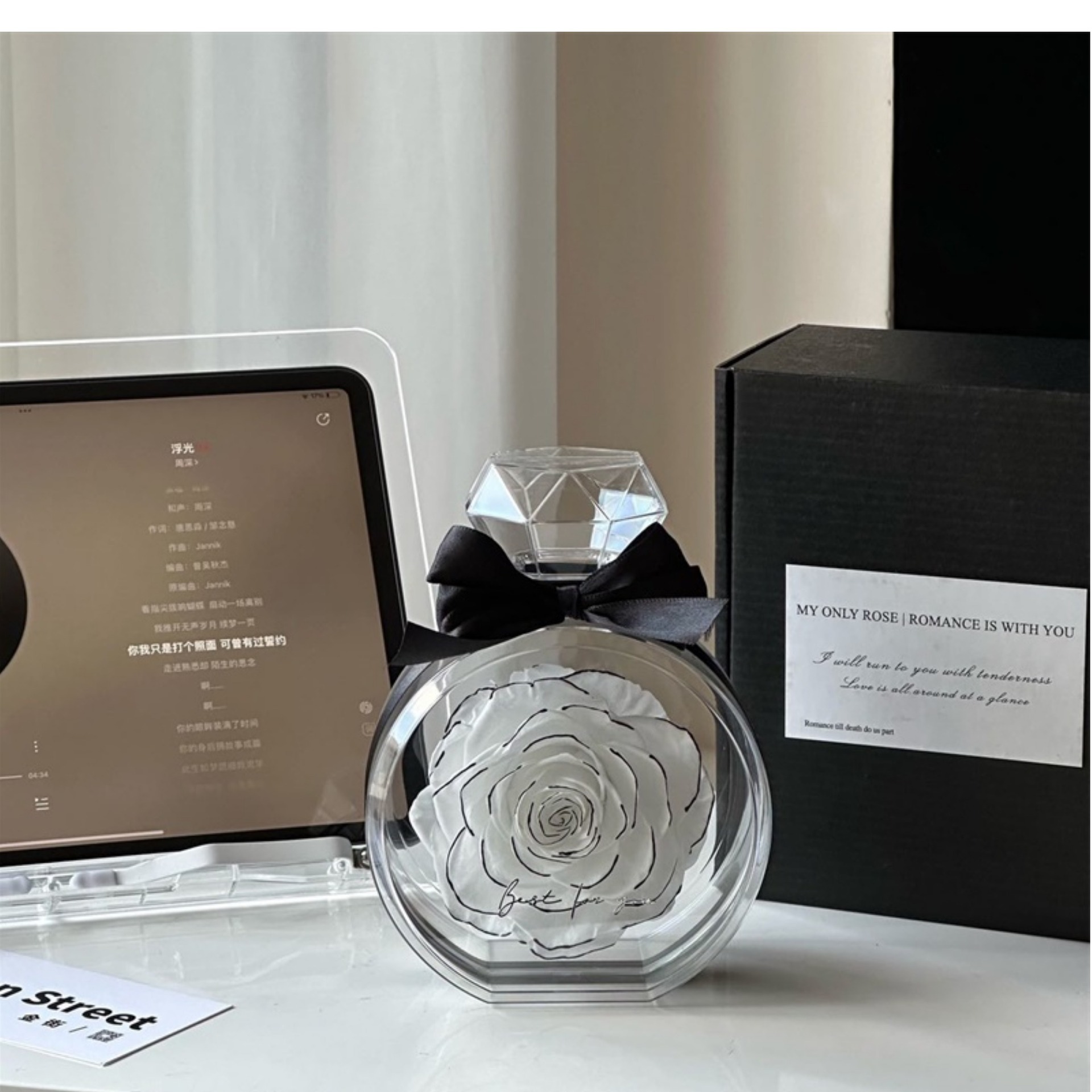Parfum Rose - Petit parfum blanc