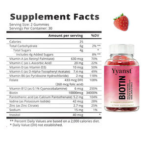 Gomitas de Vitaminas y Minerales para Blanquear la Piel de Forma Saludable, Biotina para el Cabello y las Uñas, Gomitas de Colágeno y Péptidos para la Belleza - Product Image 2