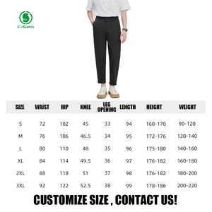 <span class=keywords><strong>Pantaloni</strong></span> Chino Casual leggeri da uomo collezione 2024 nuova tinta unita allentata stile dritto cotone <span class=keywords><strong>misto</strong></span> Nylon servizio OEM - Product Image 6