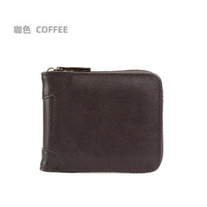 กระเป๋าสตางค์ผู้ชายกระเป๋าสตางค์แบบหนีบเงินสไตล์สั้นมีซิปกระเป๋าใส่บัตรใบขับขี่ - Product Image 5
