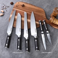 Bloc de couteaux intelligent haut de gamme 10 pièces ensemble de couteaux de cuisine ensemble de planche à découper ensemble de couteaux de Chef Tang complet avec manche en Pakkawood