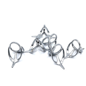 วงแหวนนำสายคู่สแตนเลสสำหรับคันเบ็ดตกปลาทะเล อุปกรณ์ตกปลาสำหรับงานหนัก - Product Image 1