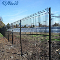 Cercado de Malla Metálica Curvada 3D, Poste en Y Galvanizado, Malla 3D para Campos Deportivos, Jardines y Sitios Industriales