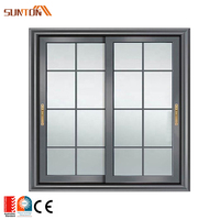 Fenêtre intérieure à cadre en aluminium sur mesure petite fenêtre de salle de bain coulissante en verre dépoli en aluminium conceptions pour maison hôtel villa maison