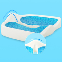 Ergonomique Conducteurs Courts Gel Froid Améliorées Mémoire De Hanche En Mousse De Refroidissement coussin de Siège De Coccyx Coussins