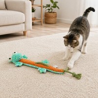 Jouet interactif pour chien et chat, luxueux, écologique, durable, mignon, en peluche douce, couineur, moderne, tendance, pour nettoyer les dents