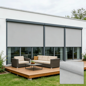 <span class=keywords><strong>Tende</strong></span> a Rullo Elettriche Moderne Verticali Impermeabili da Esterno Personalizzate, <span class=keywords><strong>Tende</strong></span> da Sole Antivento per Patio e Finestre - Product Image 1