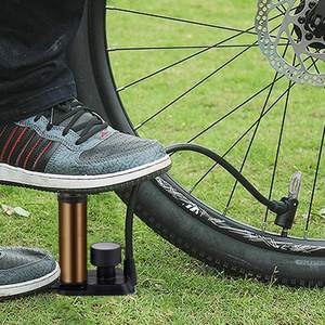 Mini pompe à vélo haute pression pompe à vélo compacte pompe à pneu <span class=keywords><strong>de</strong></span> vélo Portable avec jauge pour <span class=keywords><strong>route</strong></span> montagne BMX vélos jouets balles - Product Image 5