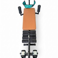 Machine de stretching électrique pour tout le corps avec lit de traction cervicale et lombaire, harnais pour le cou et rouleaux pour les jambes, équipement de fitness à domicile