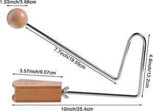 Vente en gros de <span class=keywords><strong>percussion</strong></span> en bois Vibra-Slap de 10 pouces avec instrument de musique en métal - Product Image 3