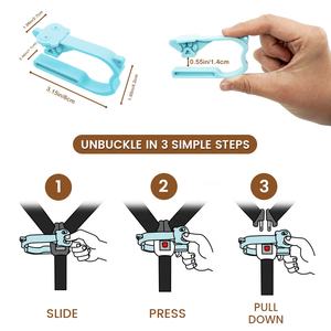 Outil de déverrouillage de boucle de siège de voiture-Ouvre-porte facile pour l'arthrite et les ongles longs Infant-Toddler Button Pusher 5-Point Harness Adapter - Product Image 6