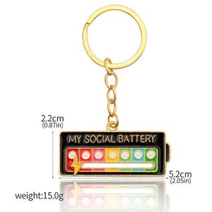 Porte-clés vintage en alliage de zinc étanche à piles, changeant de couleur, avec pendentif coulissant, idéal pour les cadeaux promotionnels - Vente chaude - Product Image 6