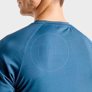 Camiseta ligera de gimnasio de algodón 100%, nueva moda de secado rápido para hombres para uso al aire libre, diseño personalizado, tu propia camiseta de gimnasio - Product Image 3