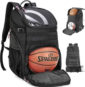 Large Basketball Backpack Bag With Ball Compartment And Shoe Pocket Outdoor Sports Gym Bags