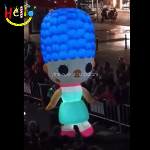 Pelo azul inflable dibujos animados <span class=keywords><strong>Simpson</strong></span> personaje mascota gigante inflable dibujos animados Niña - Product Image 2