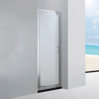 Parois de douche modernes rectangulaires en verre trempé pour salles de bain, cabines de douche, portes fixes, portes de douche à passage, usage hôtelier