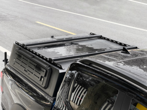 Convient pour <span class=keywords><strong>Ford</strong></span> <span class=keywords><strong>Ranger</strong></span> T9, porte-bagages de toit spécial pour voiture, boîte de rangement multifonctionnelle en aluminium, plateforme d'extension, utilisation en extérieur - Product Image 4