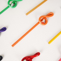 Notes de musique colorées crayon à modeler crayon souple Flexible mémoire caoutchouc plastique nouveauté cadeau pour les mélomanes