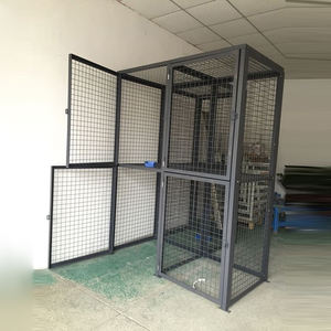 <span class=keywords><strong>Cage</strong></span> de stockage en métal casier de stockage de treillis métallique à double niveau <span class=keywords><strong>cage</strong></span> de stockage verrouillable autoportante - Product Image 2