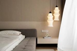 Panneau mural cannelé WPC moderne, ignifuge, insonorisé, écologique, facile à installer, revêtement en chêne, imperméable, usage domestique, commercial, hôtel - Product Image 2