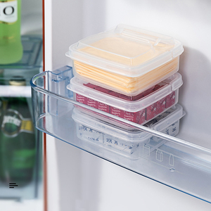 Contenedor de almacenamiento de alimentos de plástico, herramienta de almacenamiento de cocina, juego de caja de conservación de queso de grado alimenticio con tapas - Product Image 4