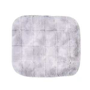 Wholesale waterproof minky plush Luxury other Soft polyester PV Faux Fur wool Blankets throw for winter bed sofa