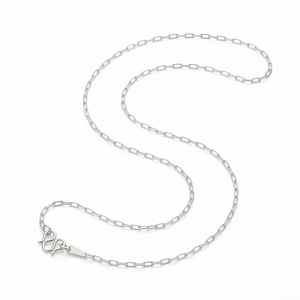 Collar Gargantilla Minimalista de Platino PT950 con Eslabones Cubanos de Miami, Diseño Delicado y Personalizado, para Regalo Unisex - Product Image 1